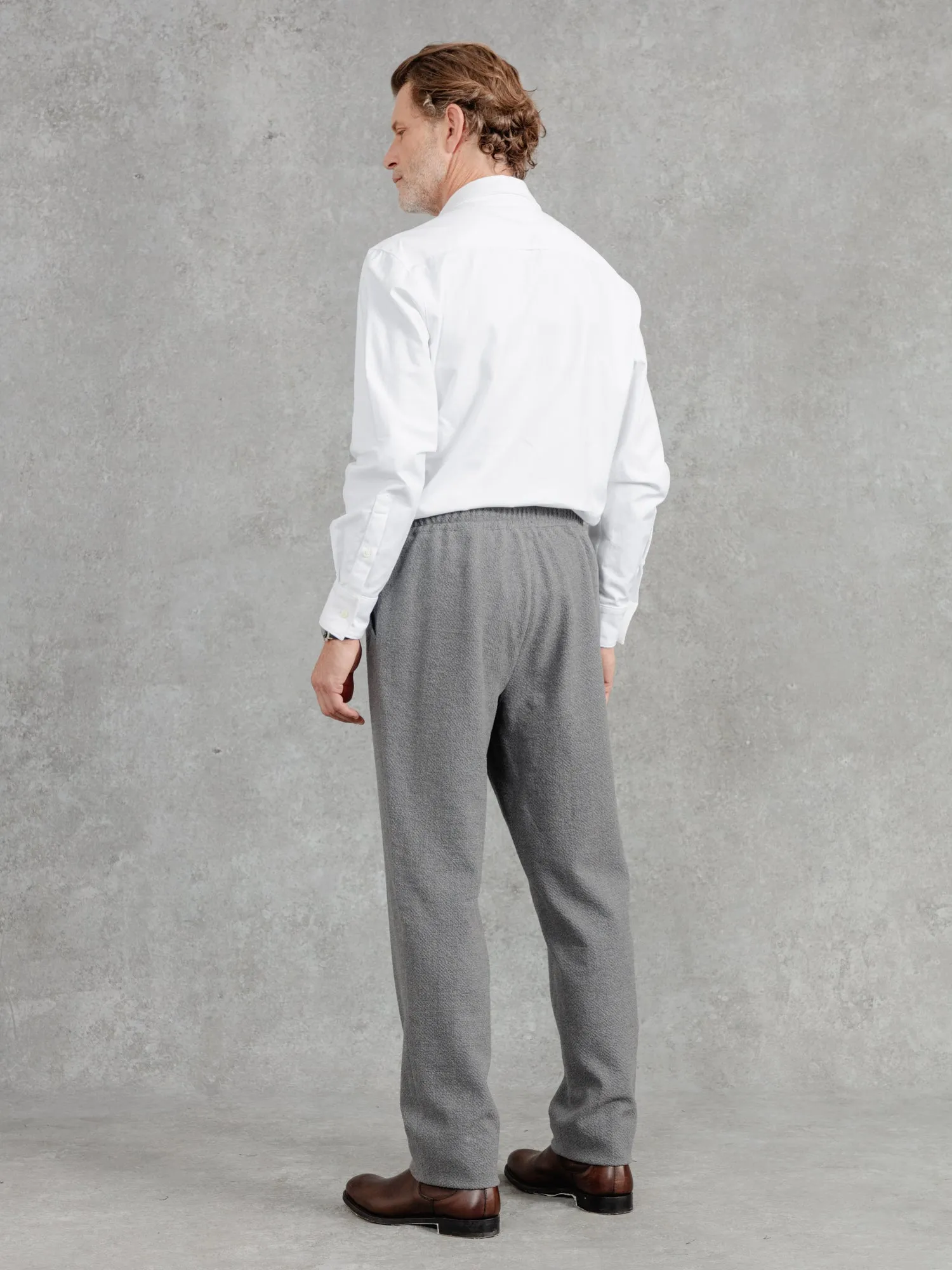 The Seersucker Drawstring Trousers