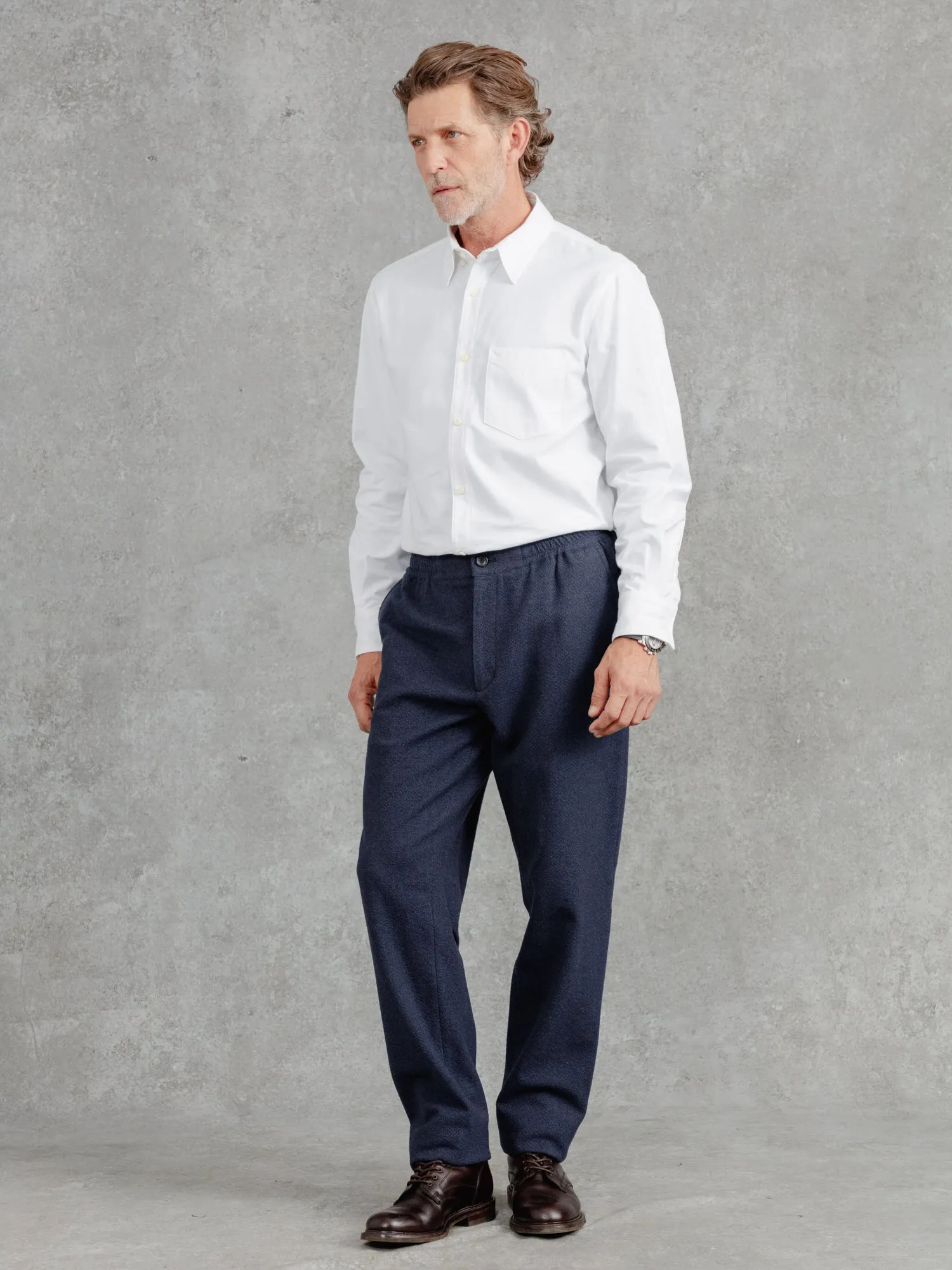 The Seersucker Drawstring Trousers