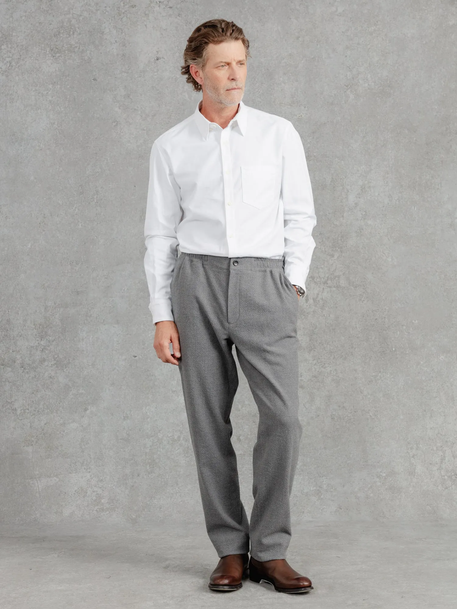 The Seersucker Drawstring Trousers