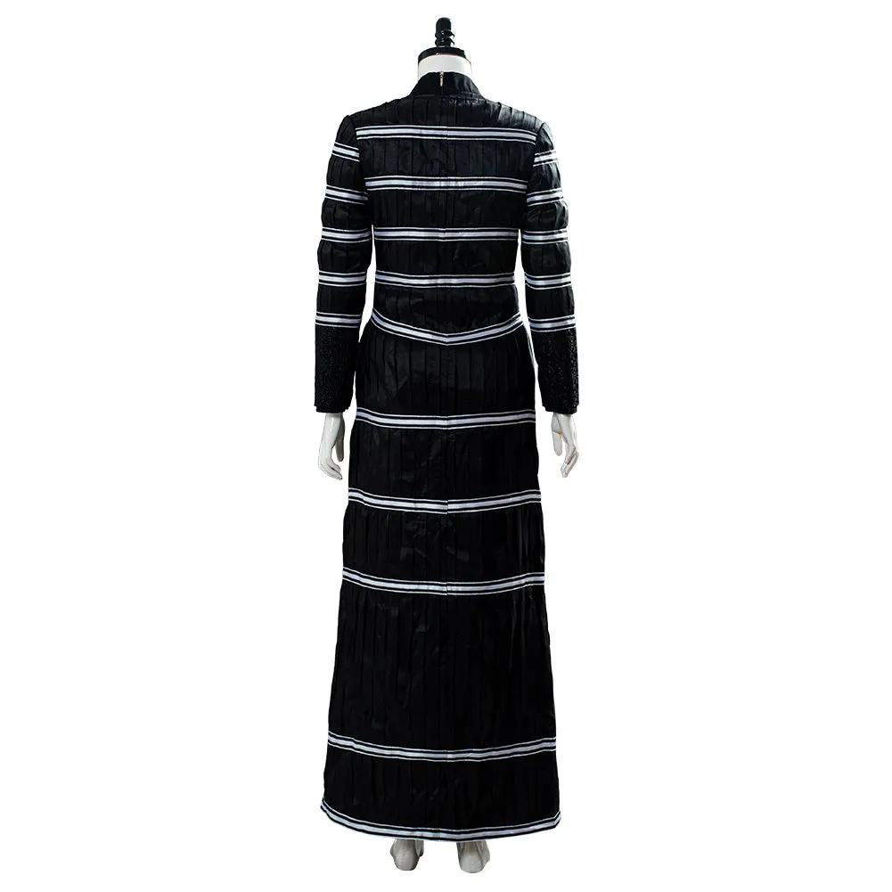 The Witcher Yennefer of Vengerberg Blouse Trousers Set Stripe Black Thin Coat Cosplay Costume