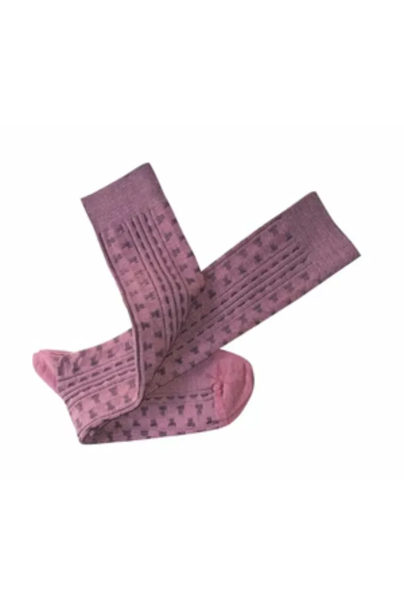 Tightology - Merino Wool Socks - Industry Pink