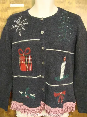 Ugly Christmas Sweater with Awesome Fringe