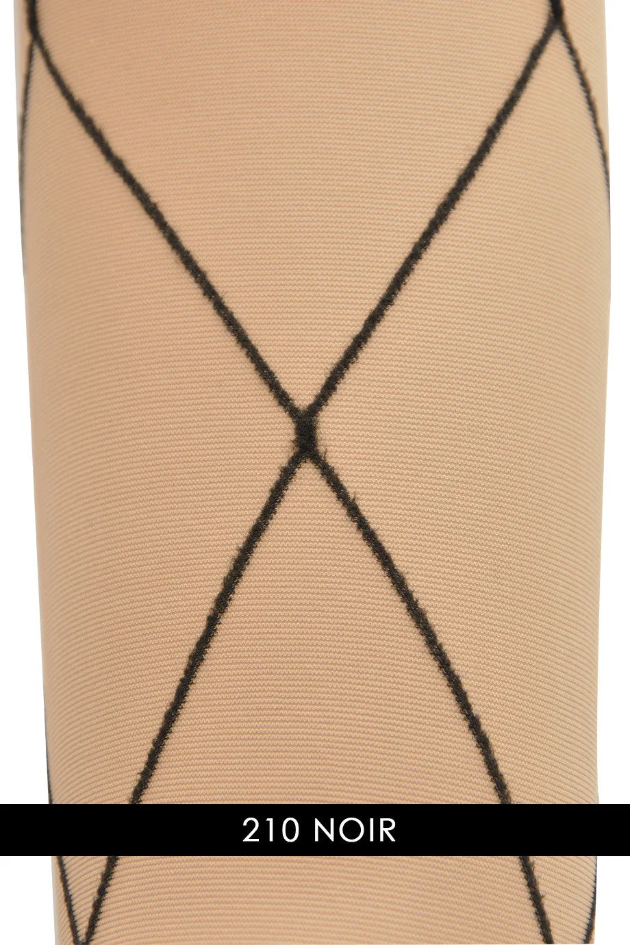 VIVIENNE WESTWOOD 18324 DIAMOND Sheer Beige Black Tights