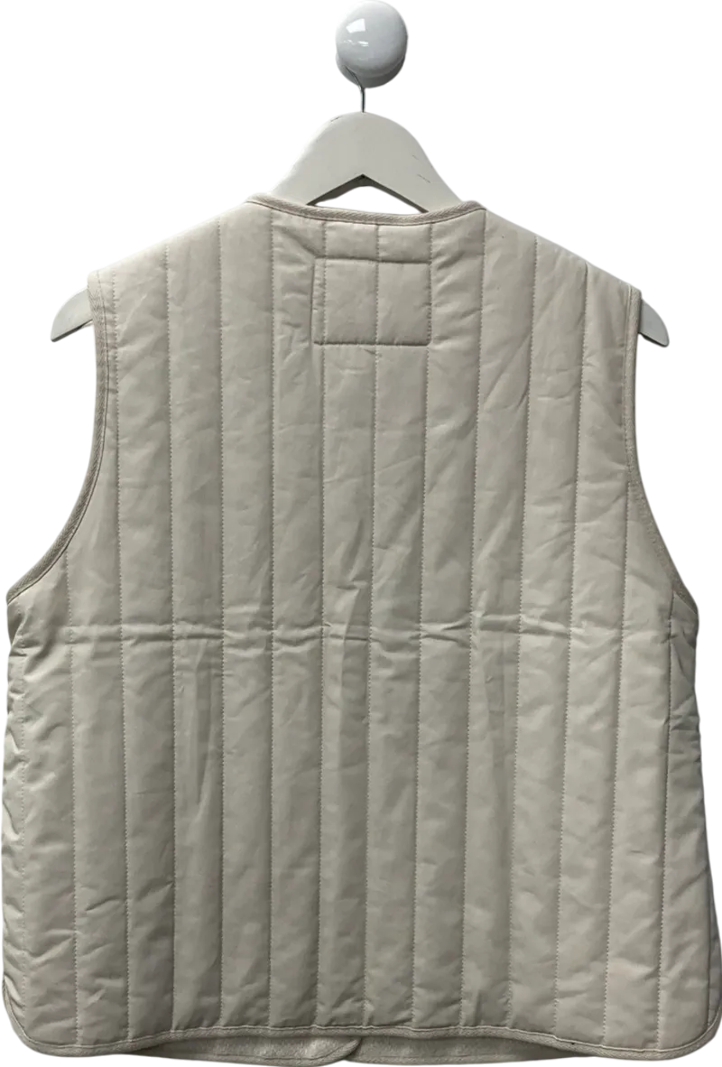 White Stuff White Emma Quilted Organic Cotton Gilet UK 14