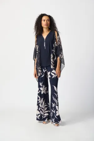 Wide Leg Floral Trousers